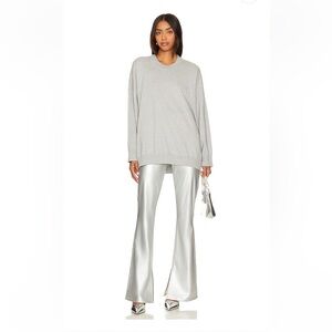 Show Me Your MuMu Nashville Pull On Flare Silver Size Small Faux Leather NEW